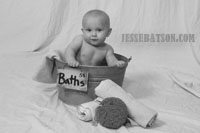 Little boy in the tub